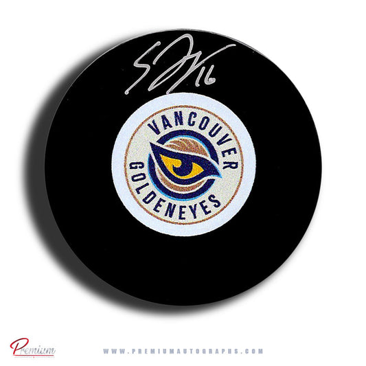 Sophie Jaques Vancouver Goldeneyes PWHL Autographed Puck