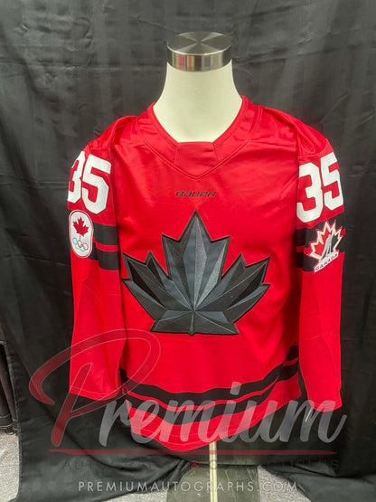 Sophie Jaques Olympic Team Canada Autographed Bauer RED jersey