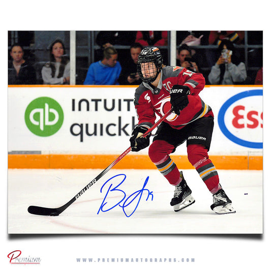 Brianne Jenner Ottawa Charge Autographed PWHL 8x10 Photograph Puck in the Circle