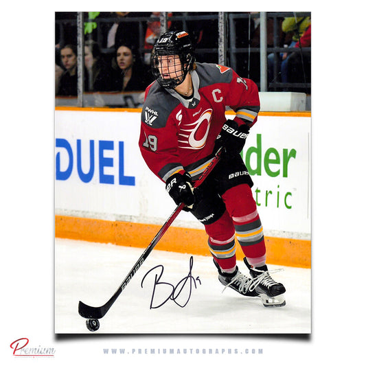 Brianne Jenner Ottawa Charge Autographed PWHL 8x10 Photograph Puck Along the Boards Away