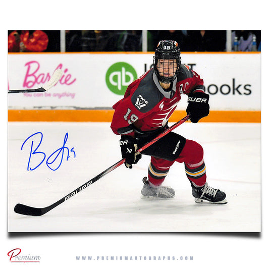 Brianne Jenner Ottawa Charge  Autographed PWHL 8x10 Photograph Intense