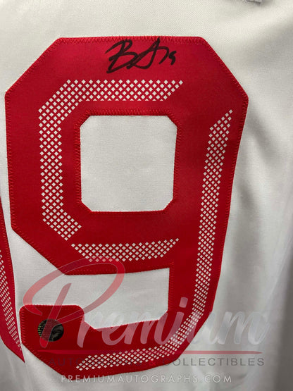 Brianne Jenner Olympic Team Canada Autographed Bauer WHITE jersey