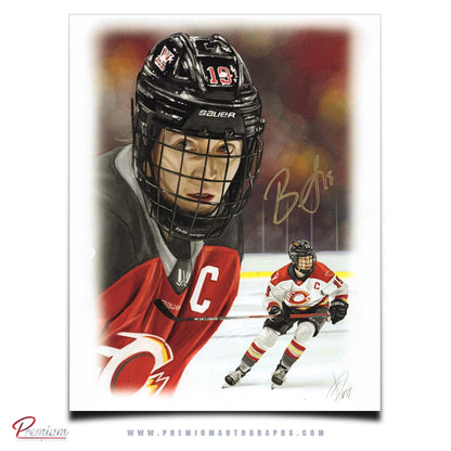 Brianne Jenner PWHL Ottawa Charge Autographed 11x14 Alex Douglas Print