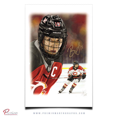 Brianne Jenner PWHL Ottawa Charge Autographed 12x18 Alex Douglas Print
