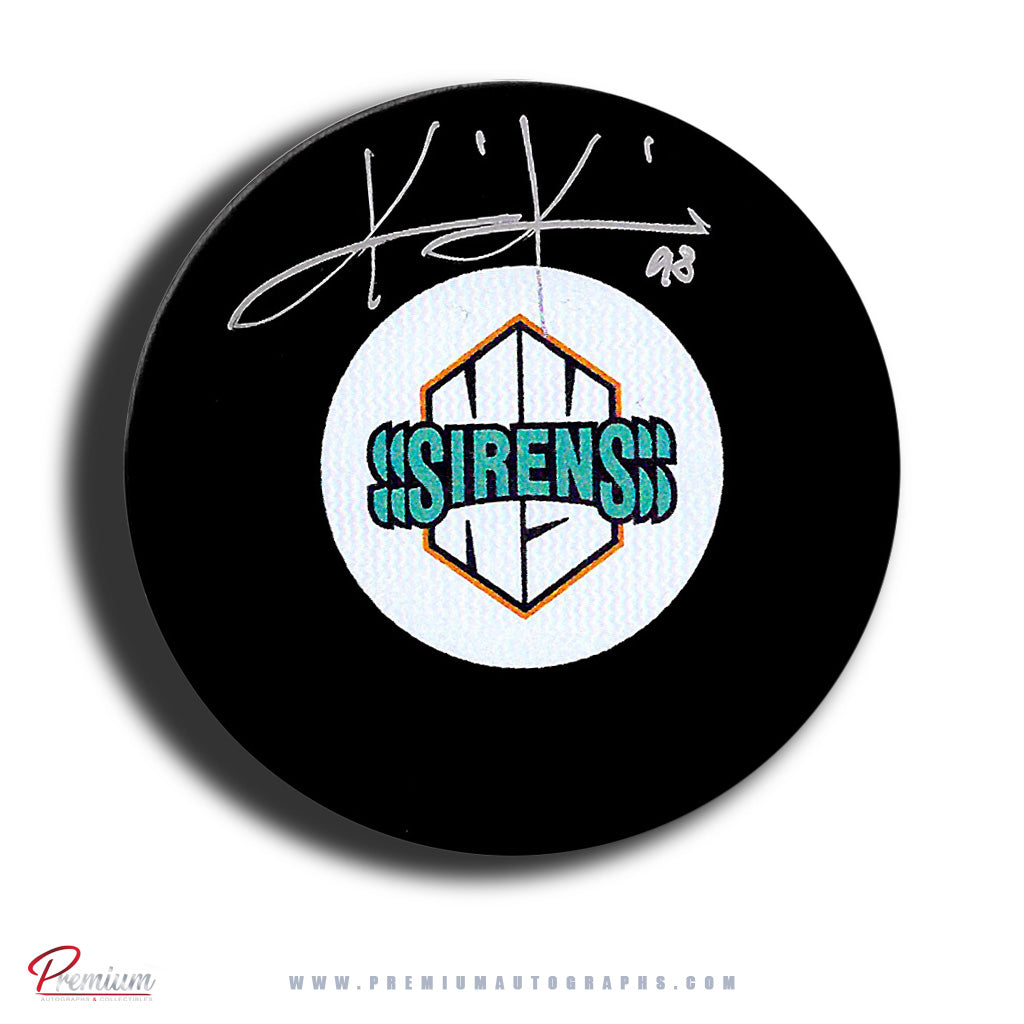 Kristyna Kaltounkova New York Sirens PWHL Autographed Puck