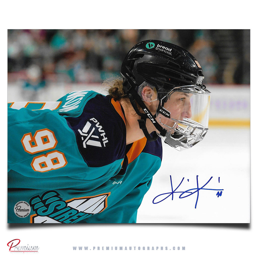 Kristyna Kaltounkova New York Sirens PWHL Autographed 8x10 Photograph Close Up