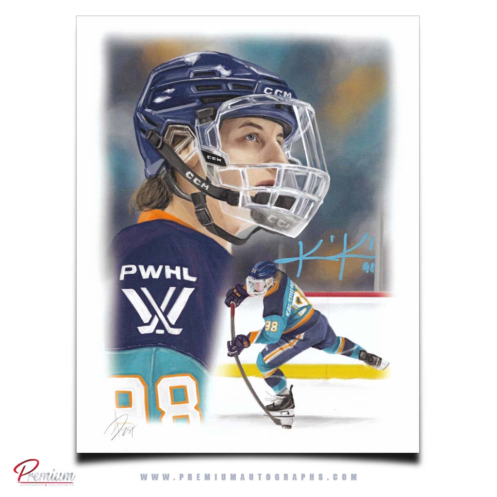 Kristyna Kaltounkova PWHL New York Sirens Autographed 8x10 Alex Douglas Print