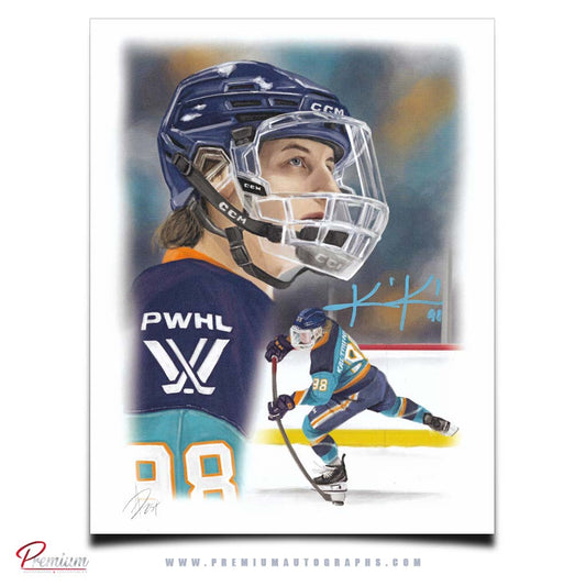 Kristyna Kaltounkova PWHL New York Sirens Autographed 8x10 Alex Douglas Print