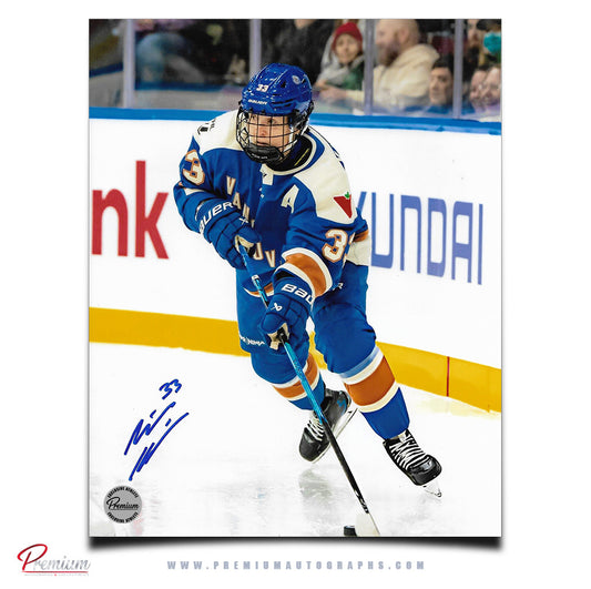 Michelle Karvinen Vancouver Goldeneyes PWHL Autographed 8x10 Photograph Puck Around the Net