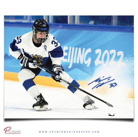 Michelle Karvinen Team Finland Autographed 8x10 Photograph Snow Spray