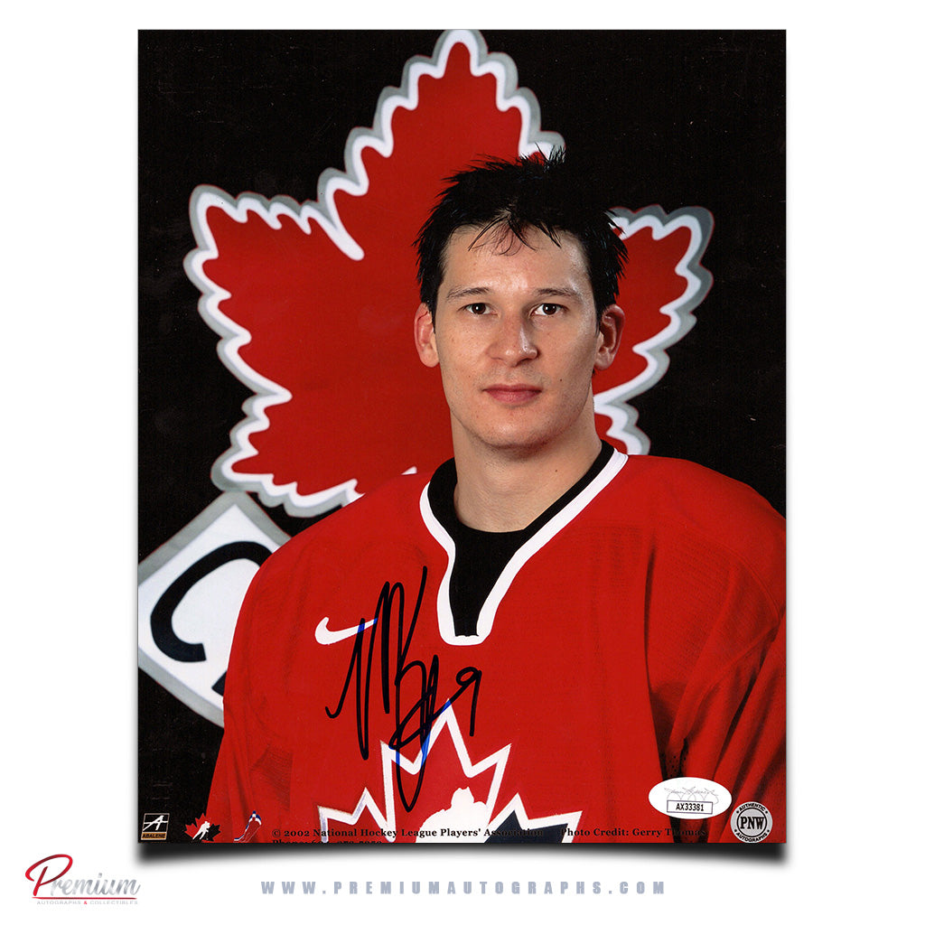 Paul Kariya Team Canada Autographed 8x10 Photograph Portrait
