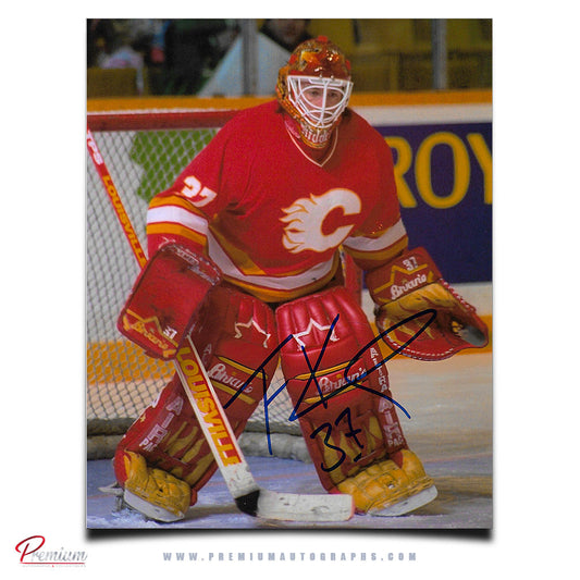 Trevor Kidd Calgary Flames Autographed 8x10 Photograph Top of the Crease
