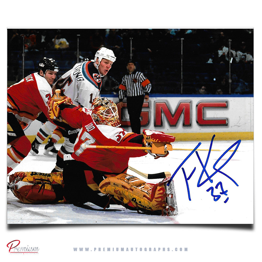 Trevor Kidd Calgary Flames Autographed 8x10 Photograph Blocker Save