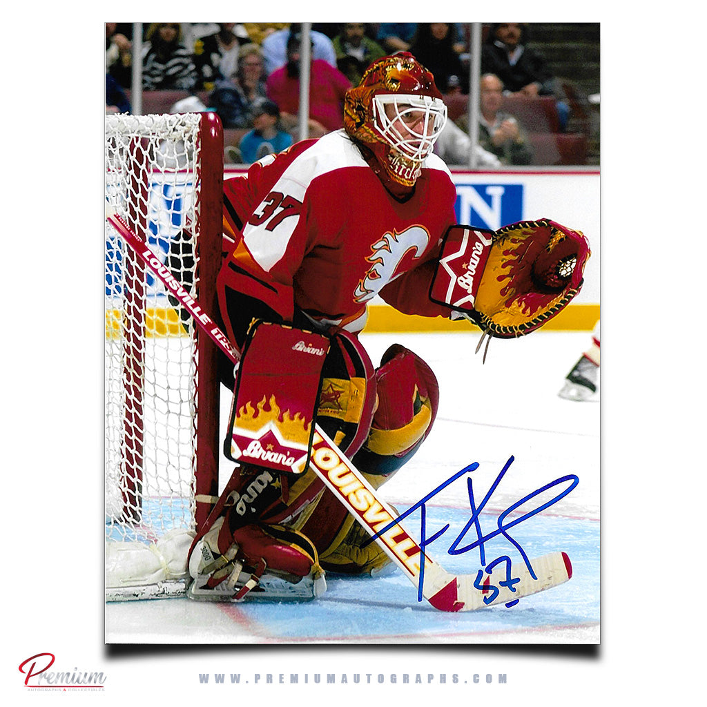 Trevor Kidd Calgary Flames Autographed 8x10 Photograph In Position