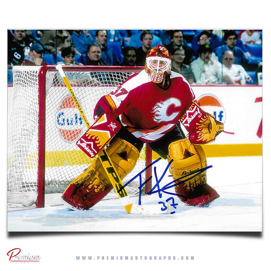 Trevor Kidd Calgary Flames Autographed 8x10 Photograph Focused