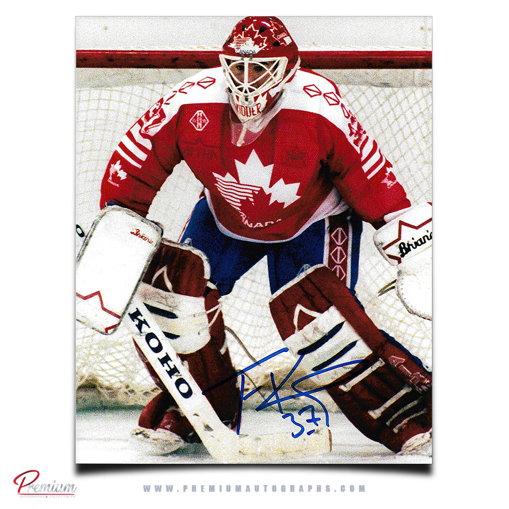 Trevor Kidd Team Canada Autographed Autographed Photograph Focused