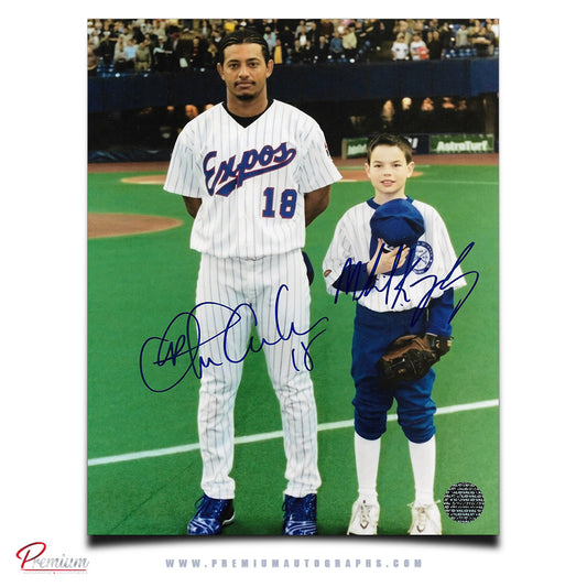 Orlando Cabrera & Mikael Kingsbury Montreal Expos Signed 8x10 Photographed
