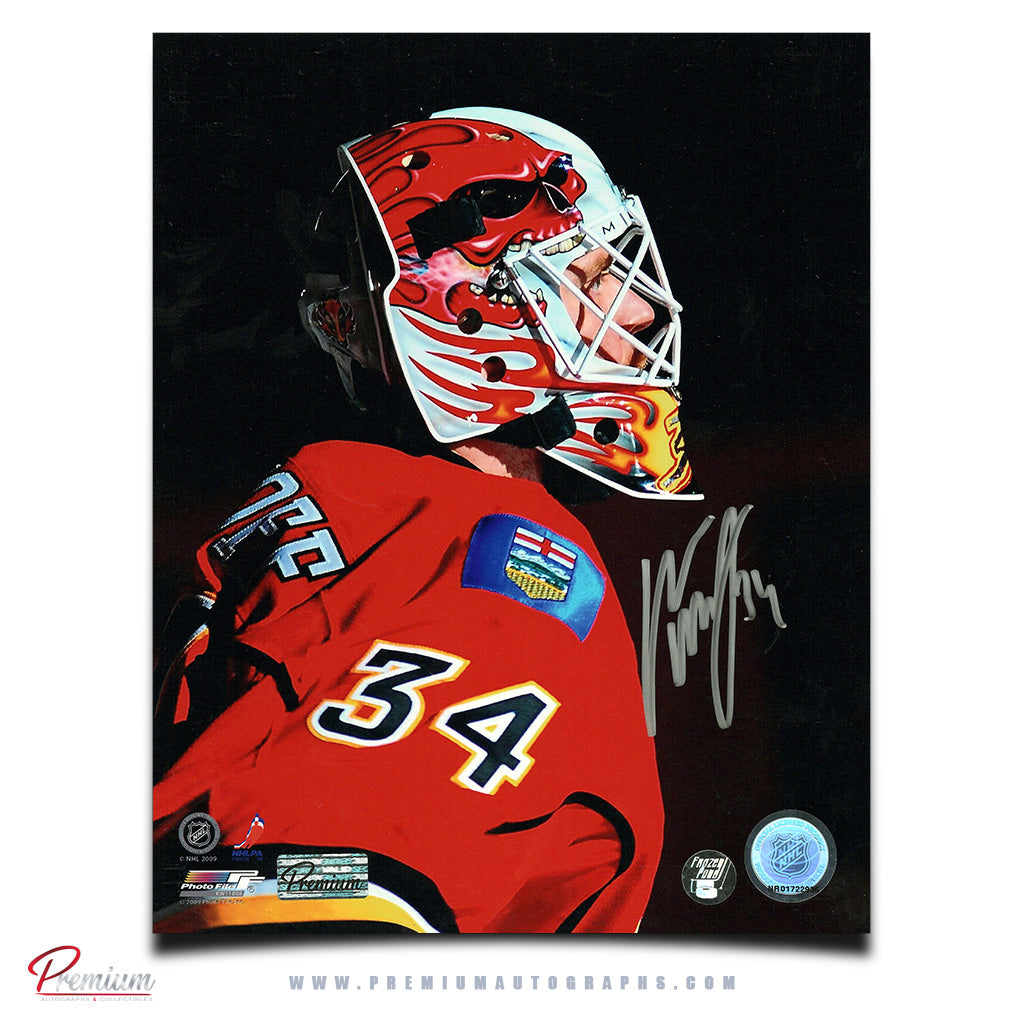 Miikka Kiprusoff Calgary Flames Autographed 8x10 Photograph Close Up