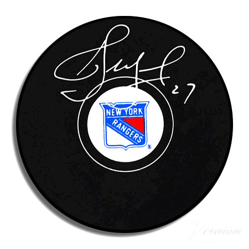 Alex Kovalev New York Rangers Signed Puck