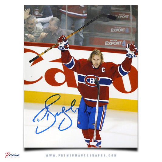 Alex Kovalev Montreal Canadiens Signed 8x10 Photograph Captain's Goal Celebration