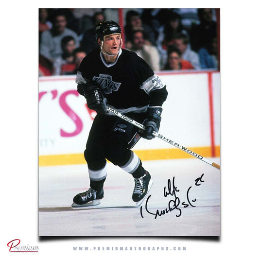 Mike Krushelnyski Los Angeles Kings Autographed 8x10 Photograph On the Attack