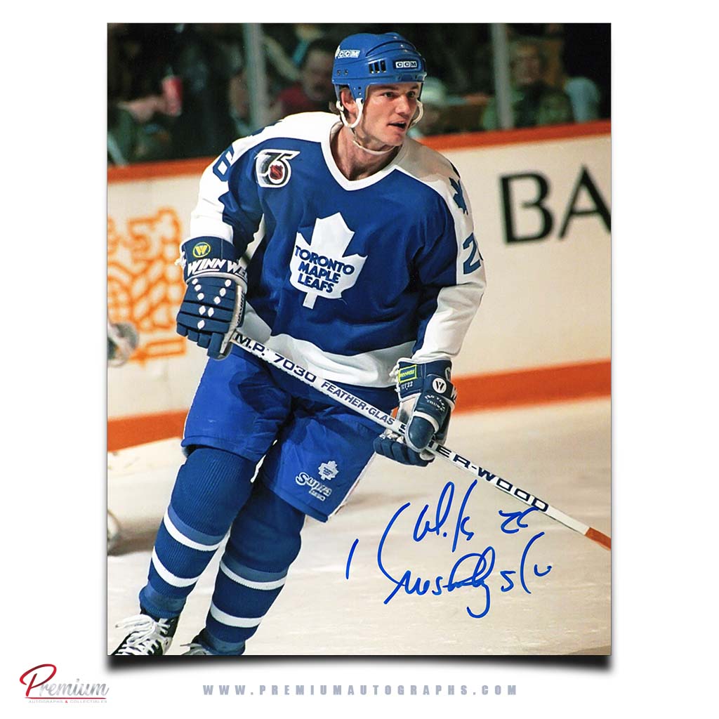 Mike Krushelnyski Toronto Maple Leafs Autographed 8x10 Photograph Skating