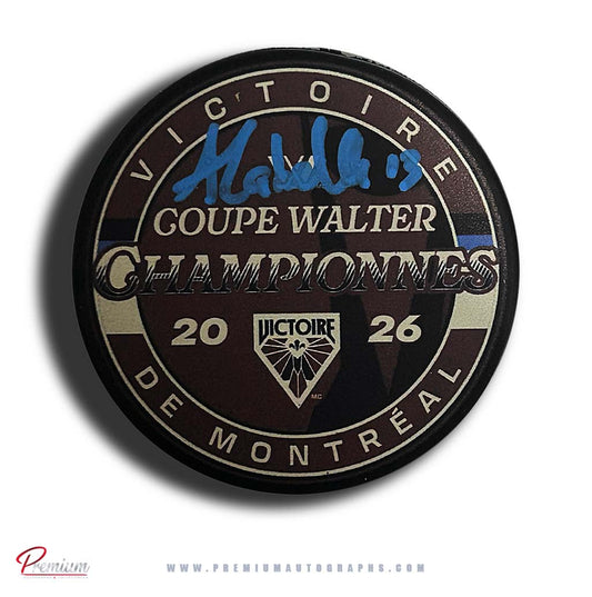 Alexandra Labelle Autographed Montreal Victoire 2026 Walter Cup Champions Puck
