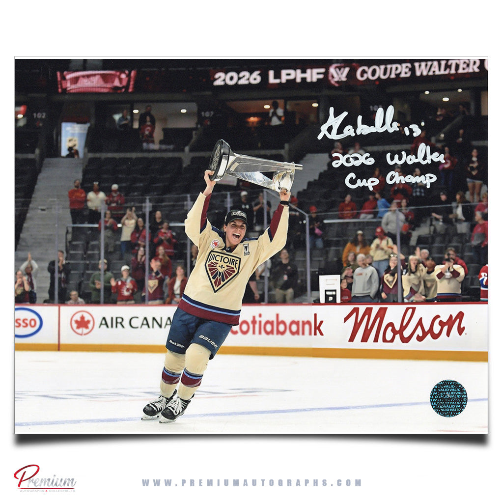 Alexandra Labelle Montreal Victoire Autographed 8x10 Photograph 2026 Walter Cup Champs Inscription