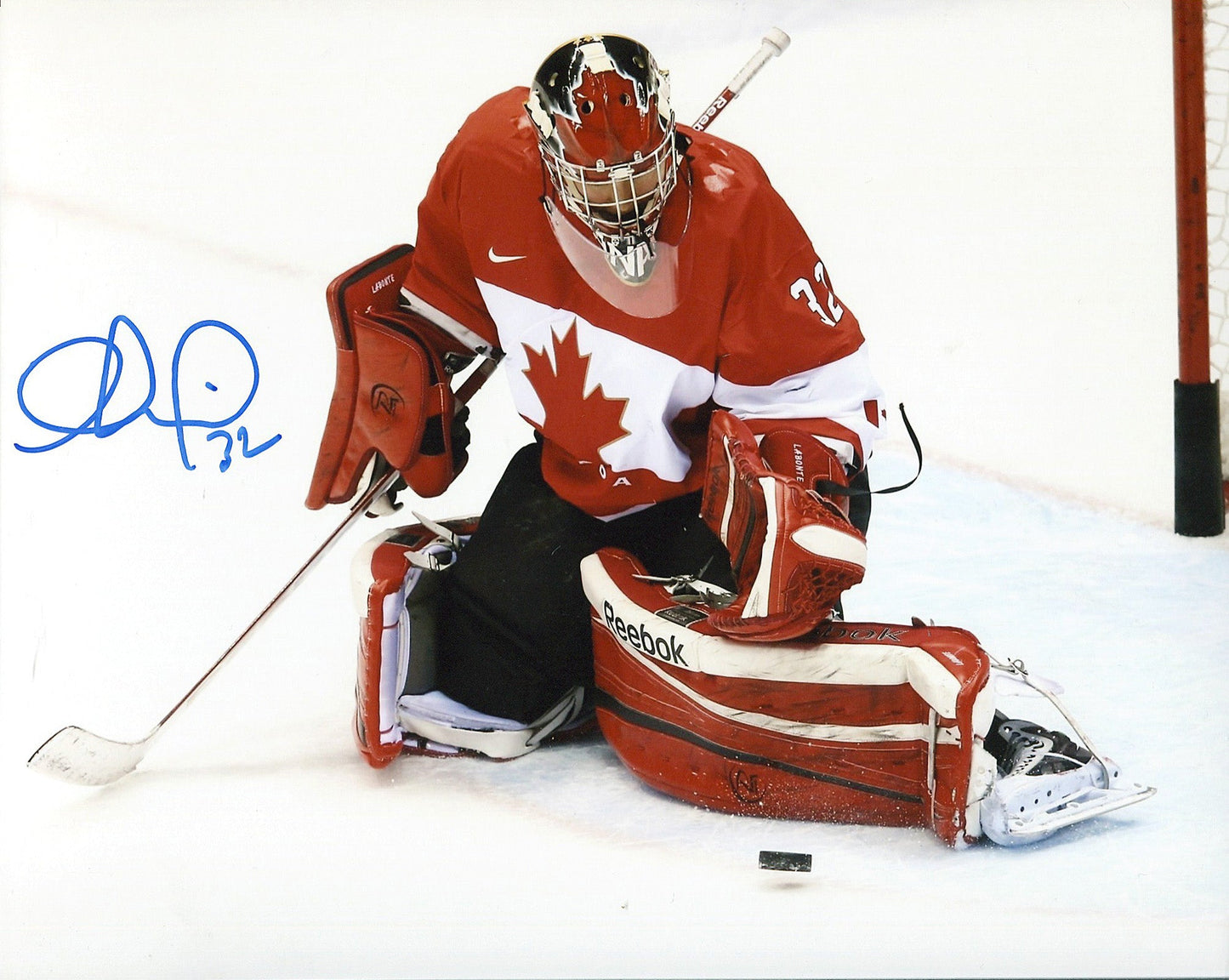 Charline Labonte Team Canada Signed 8x10 Photograph Pad Save