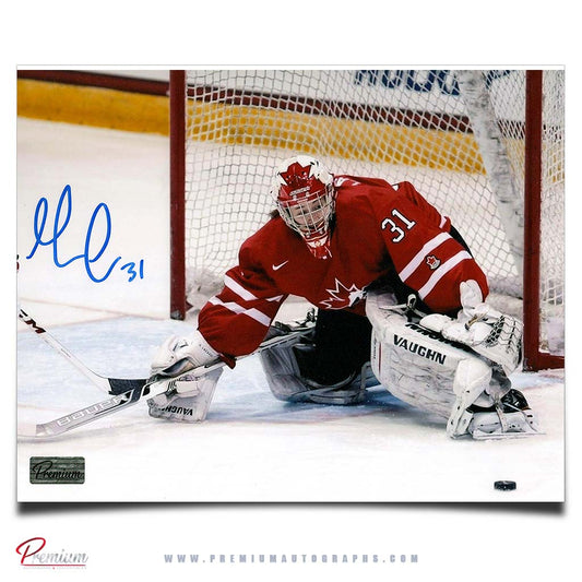 Genevieve Lacasse Team Canada Autographed 8x10 Save