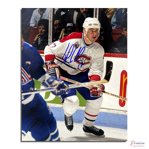 John LeClair Philadelphia Flyers Signed 8x10 Photograph Close Up