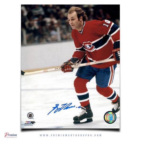 Guy Lafleur Montreal Canadiens Signed 8x10 Photograph Skating