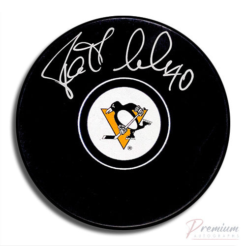 Patrick Lalime Pittsburgh Penguins Signed Puck