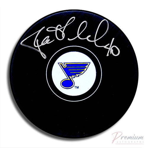 Patrick Lalime St-Louis Blues Signed Puck