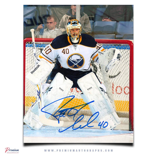 Patrick Lalime Buffalo Sabres Signed 8x10 Photograph In Net