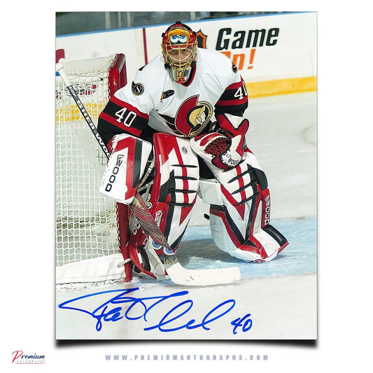 Patrick Lalime Ottawa Senators Signed 8x10 Photograph Against the Post