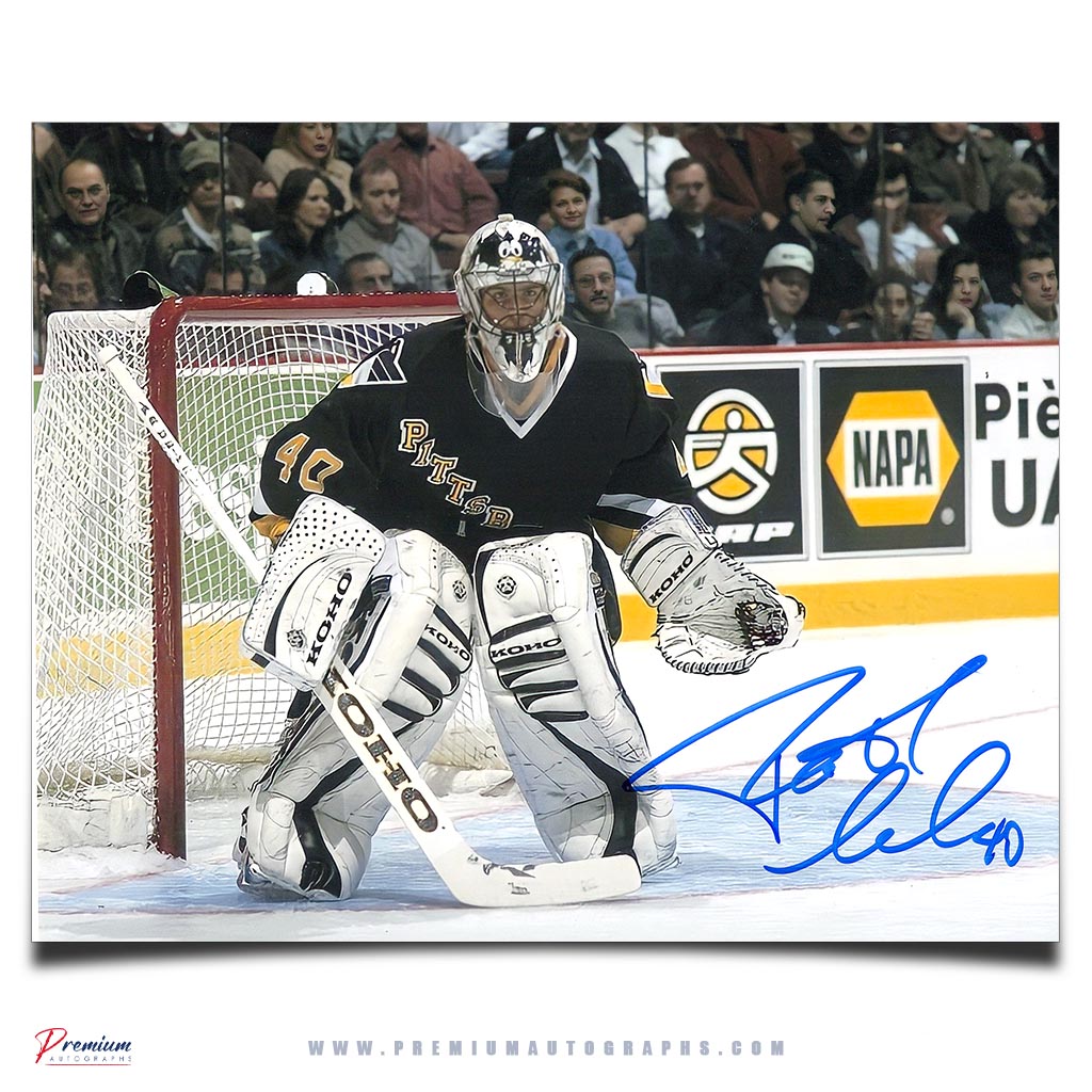 Patrick Lalime Pittsburgh Penguins Signed 8x10 Photograph Stare Down