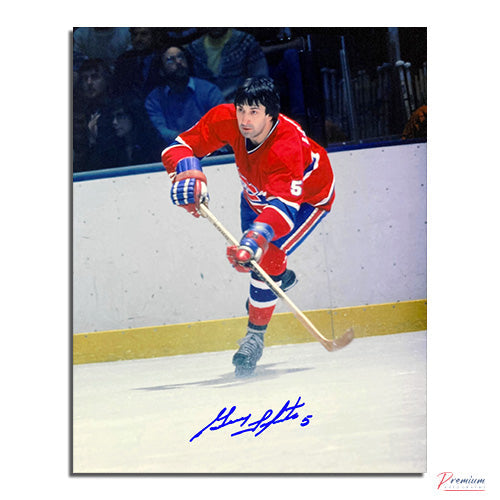 Guy Lapointe Montreal Canadiens Signed 8x10 Photograph Pass