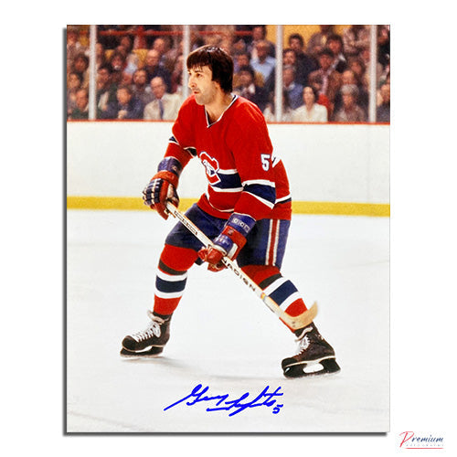 Guy Lapointe Montreal Canadiens Signed 8x10 Photograph Skating