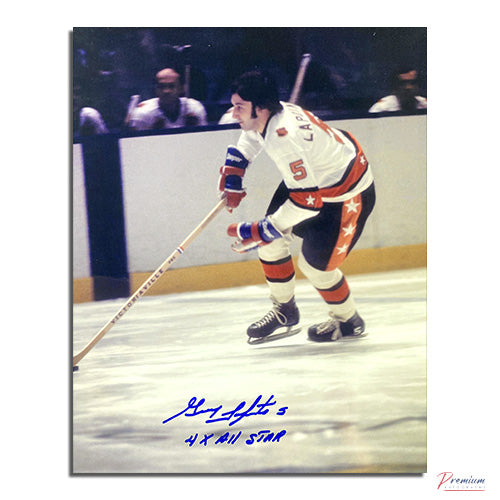 Guy Lapointe NHL All-Stars Signed 8x10 Photograph w/ 4x All- Star Inscription