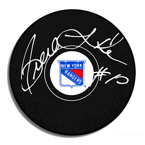 Pierre Larouche New York Rangers Signed Puck