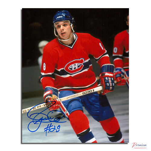 Pierre Larouche Montreal Canadiens Signed 8x10 Photograph Close Up