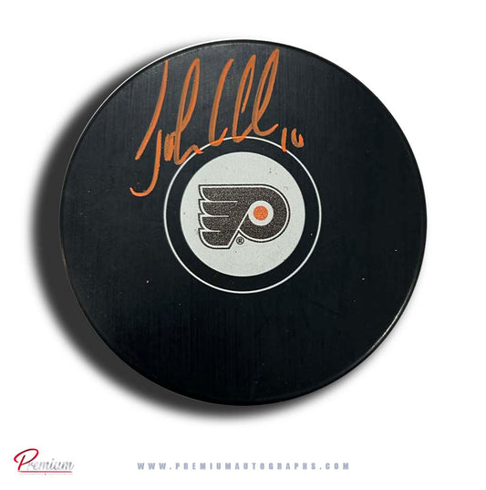 John LeClair Philadelphia Flyers Autographed Puck