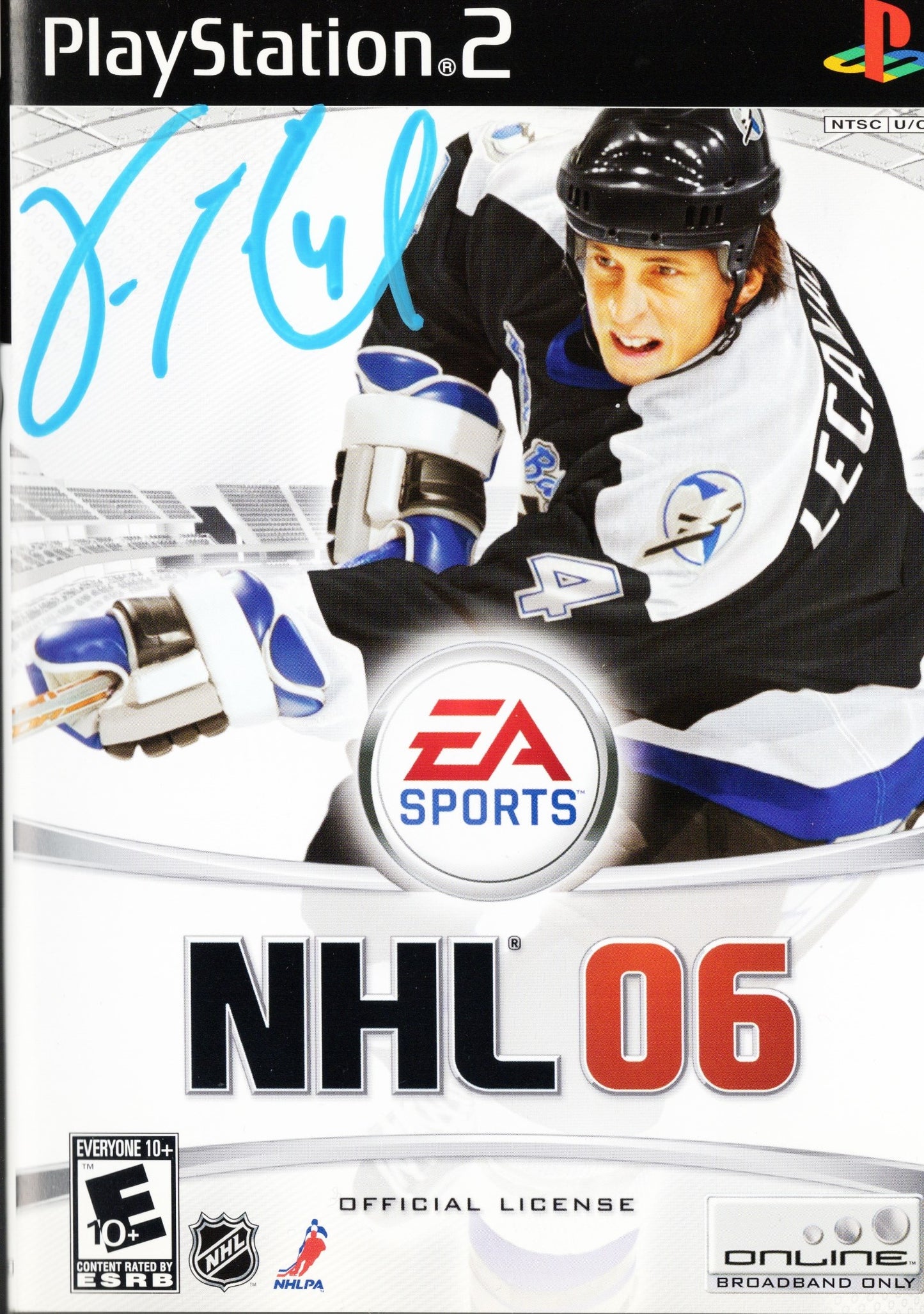 Vincent Lecavalier Tampa Bay Lightning Autographed EA Sports NHL 2006 Booklet for PlayStation 2