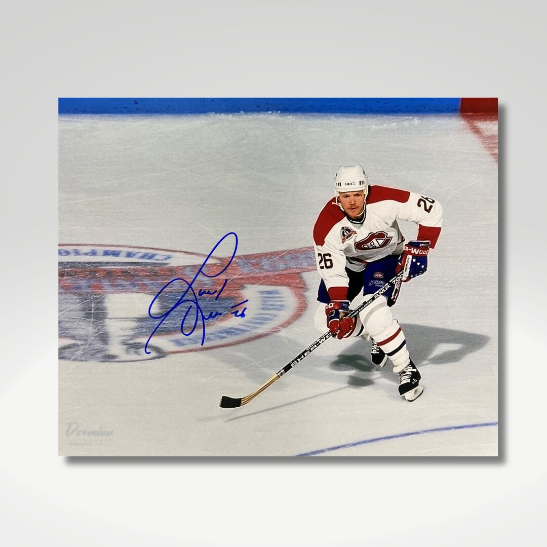 Gary Lehman Montreal Canadiens Signed 8x10 Photograph Up Ice