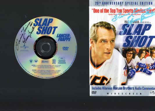 Yvan Barrette Autographed DVD Slapshot lot