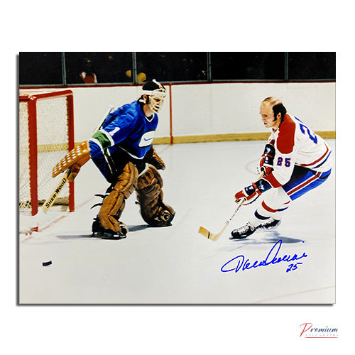 Jacques Lemaire Montreal Canadiens Signed 8x10 Photograph Break Away Vs. Wilson