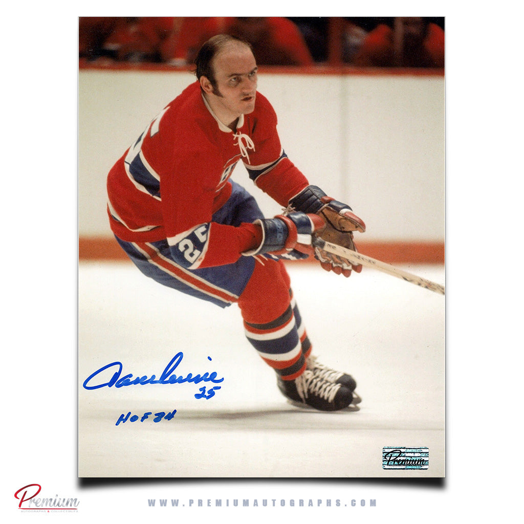 Jacques Lemaire Montreal Canadiens Autographed 8x10 Photograph w/ 1984 HOF Inscription