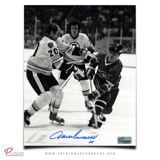 Jacques Lemaire Montreal Canadiens Autographed 8x10 Photograph Vs. The Bruins
