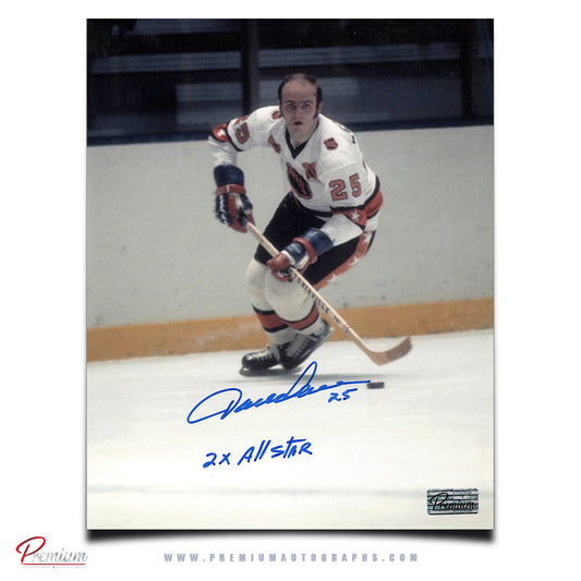 Jacques Lemaire NHL All Star Autographed 8x10 Photograph w/ 2x All Star